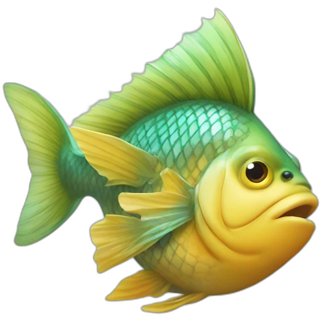 poisson qui tien une manette emoji