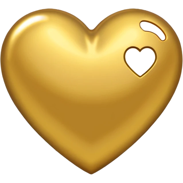 Gold heart  emoji