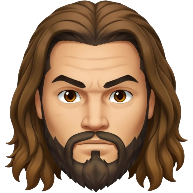 jason mamo long hair from Games of throne character face only younger emoji