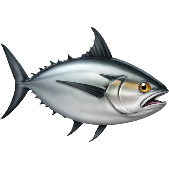 tuna fish writing on a keyboa emoji