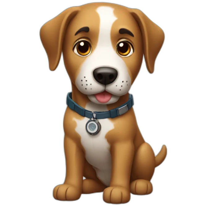 Watch dog emoji