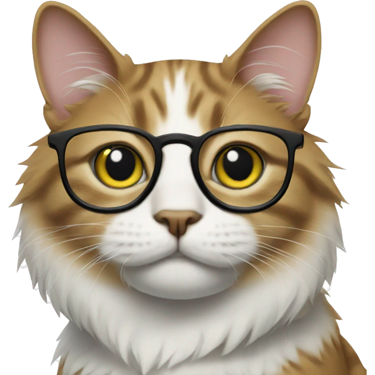 Cat with glasses emoji