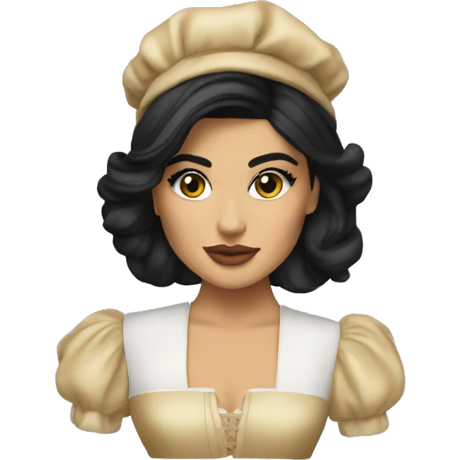 Kylie Jenner as an aristocrate emoji