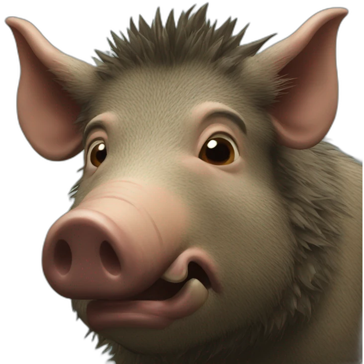 swollen boar emoji