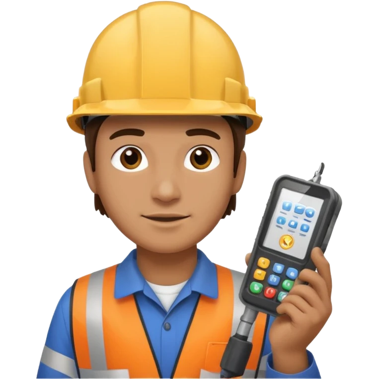 opérateur contrôle non destructif homme emoji