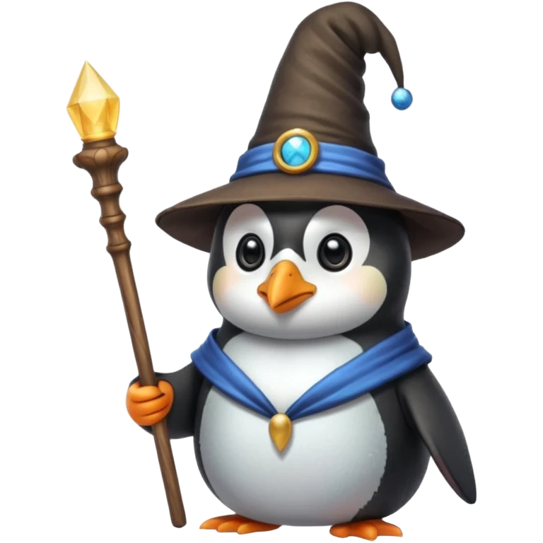 Penguin Wizard emoji