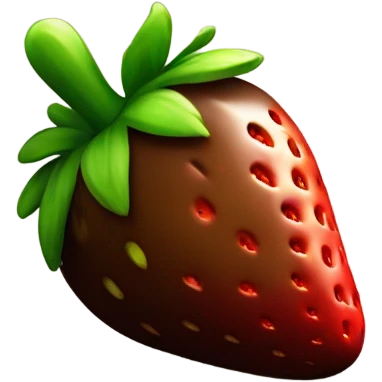 Chocolate strawberry  emoji