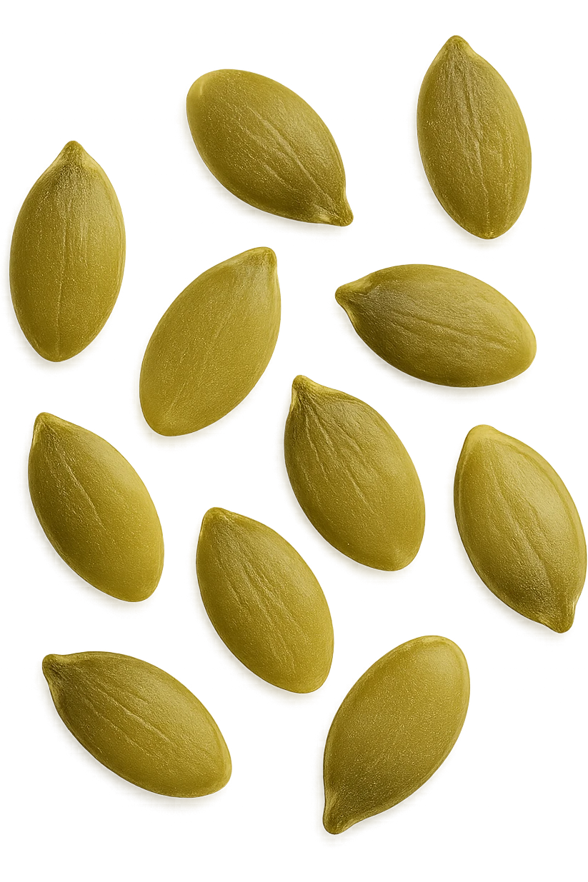 semi di zucca viste dall'alto emoji