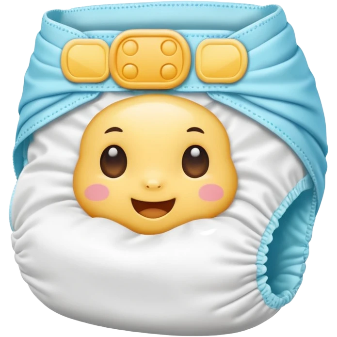 White baby diaper emoji