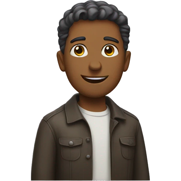 a man with babell emoji