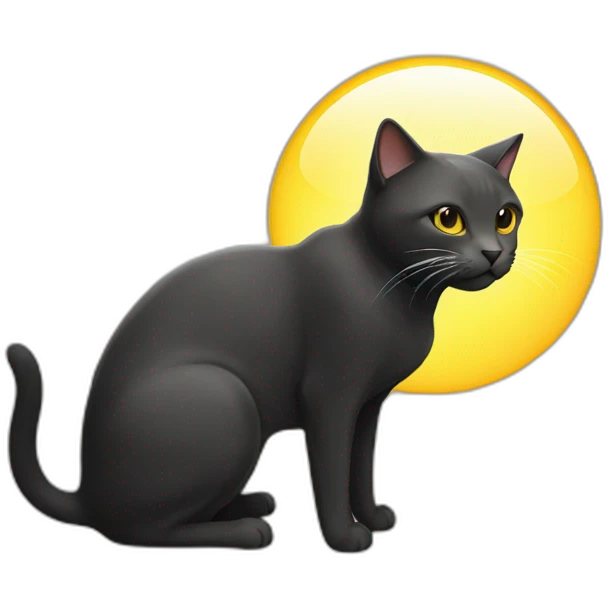 Cat eat sun emoji