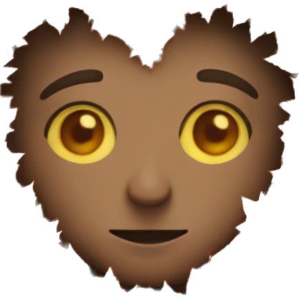 A heart made out of autumn leaves emoji