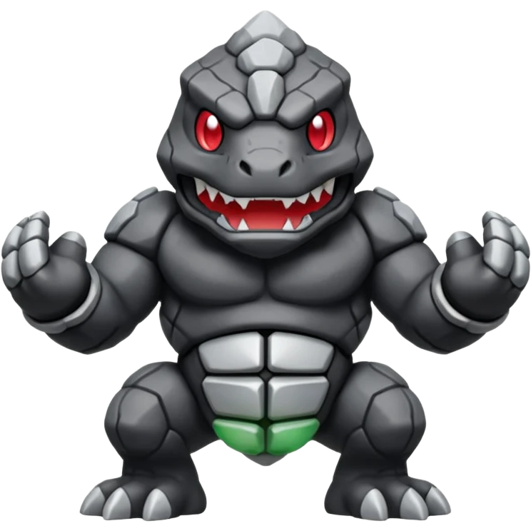 Coalossal-Rhypherior-Onix-Pokémon-fusion, full body emoji