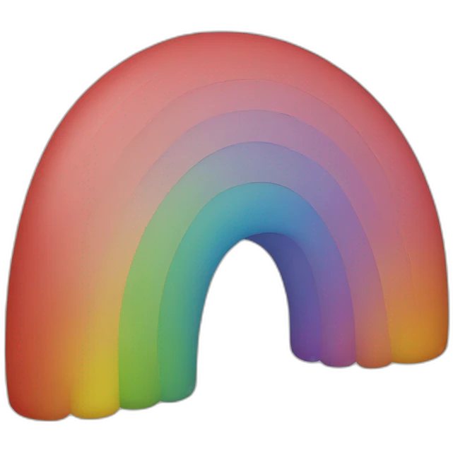 no color rainbow emoji