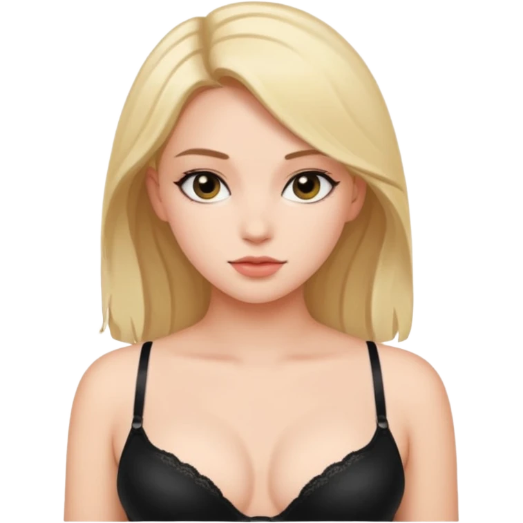 Girl wearing bra emoji