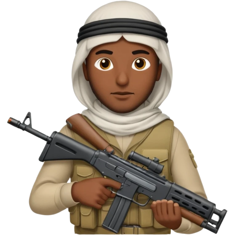 Árabe con arma  emoji