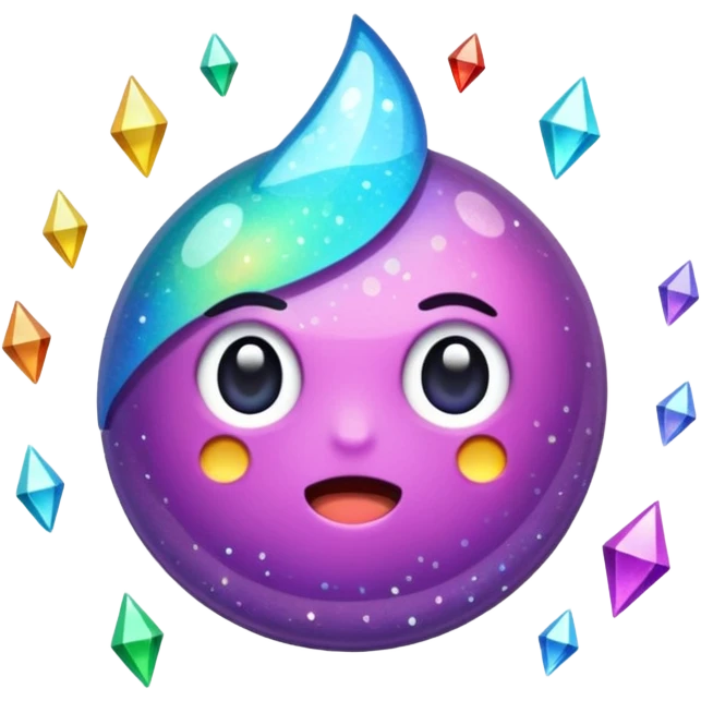 Glitter fatal touch emoji