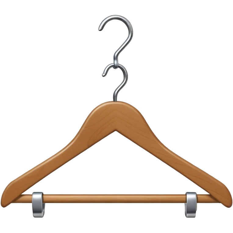 Clothing hanger emoji