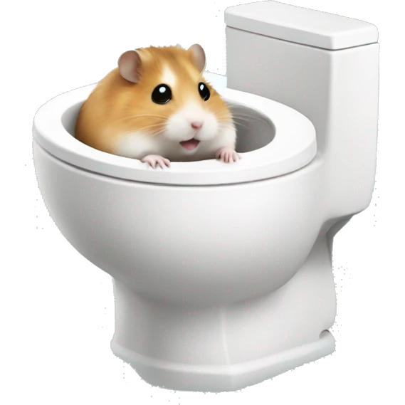 hamster in toilet emoji