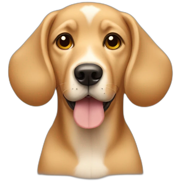 Tan dog with floppy ears emoji