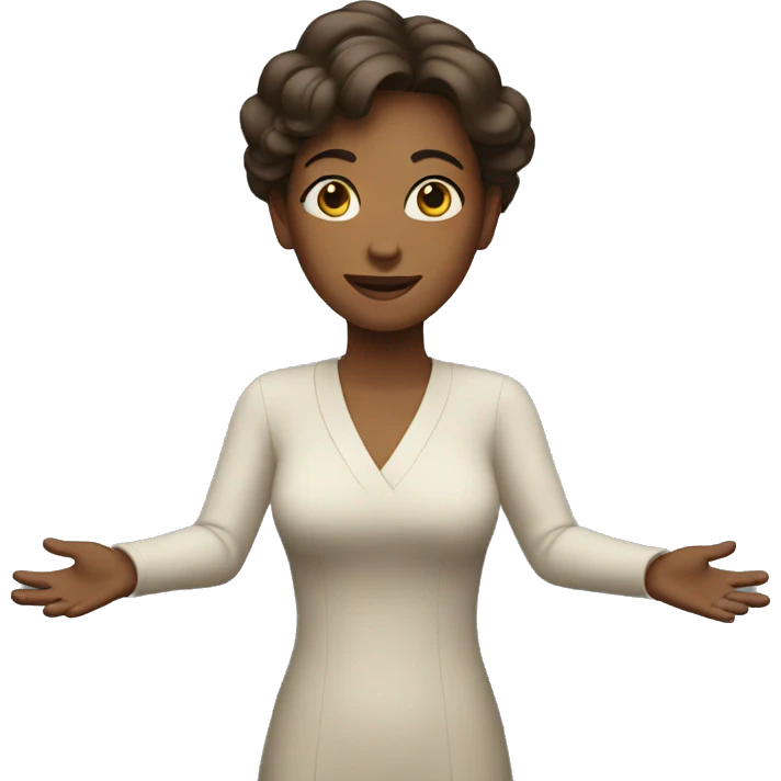 women with open arms emoji