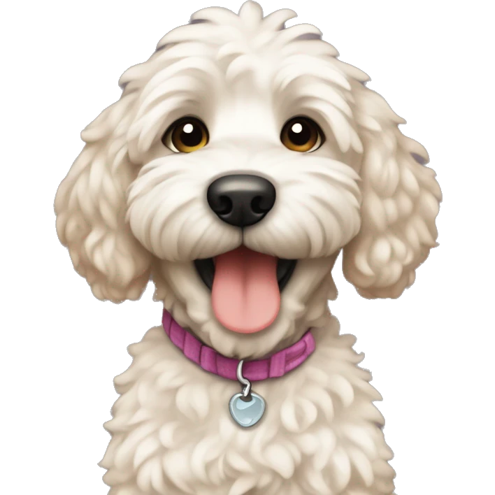 Burnedoodle puppy ￼ emoji