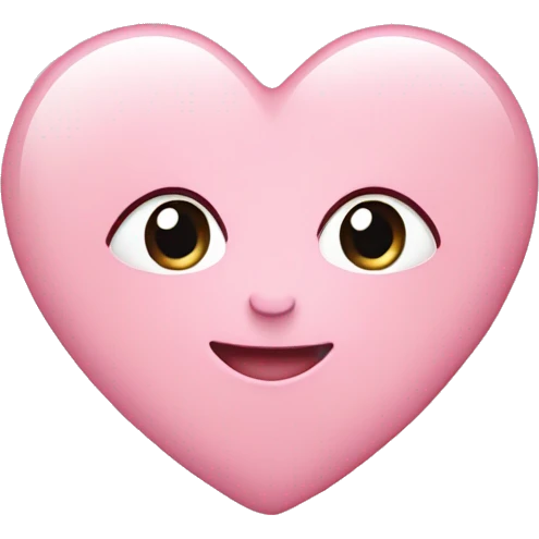 baby pink iphone heart emoji