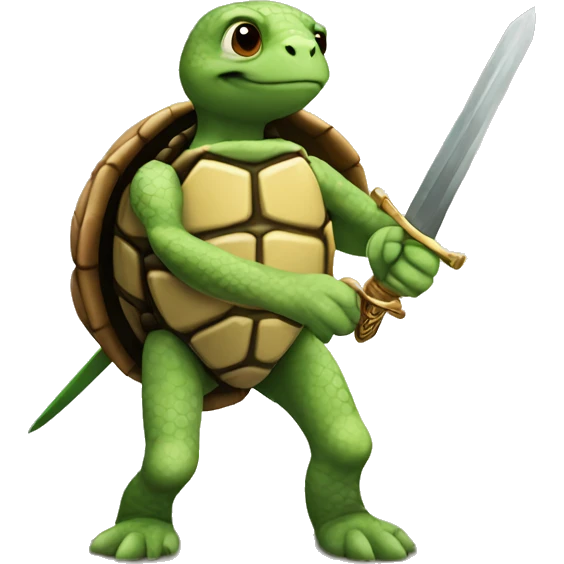 Turtle with sword emoji