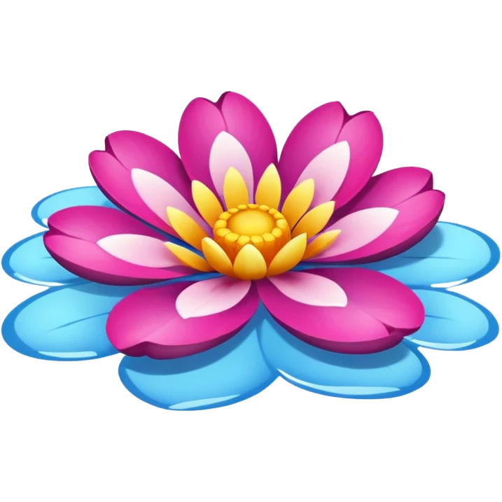 Flower float emoji