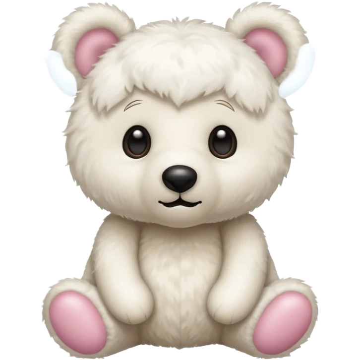 white teddy bear emoji