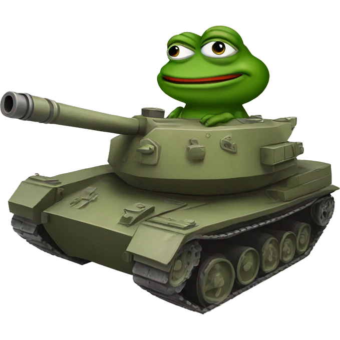 pepe on a tank emoji