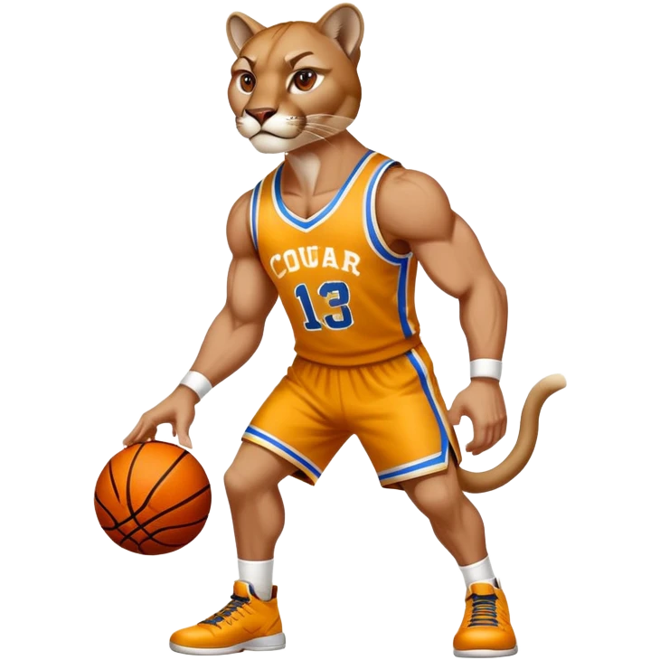 Cougar basketball  emoji