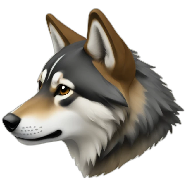 Tamaskan side view emoji