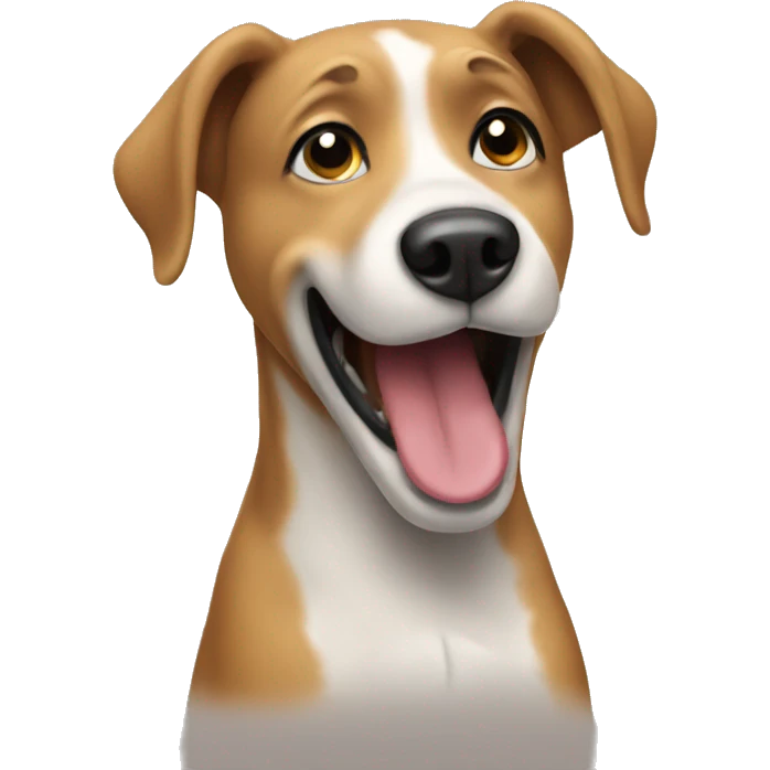 A dog singer emoji