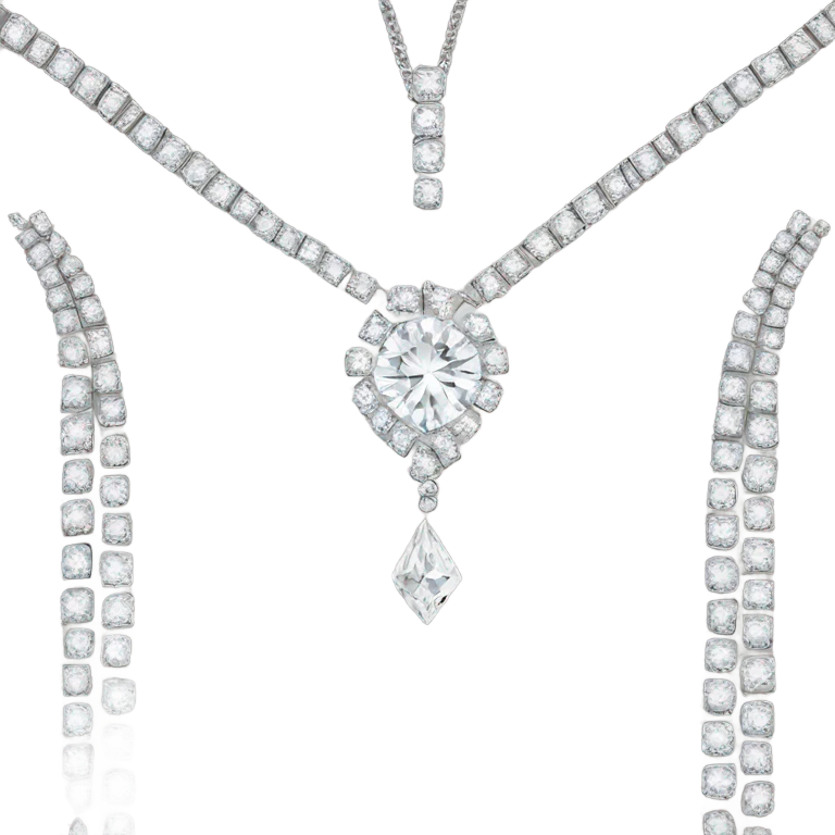 luxury diamond necklace  emoji