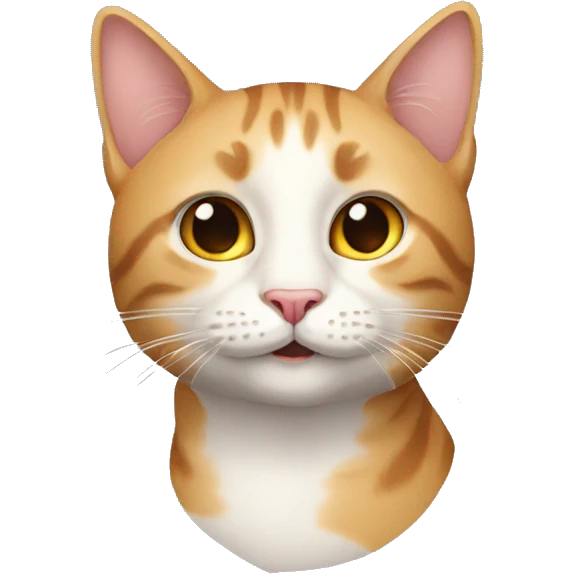 Create a funny cat emoji with a real emoji