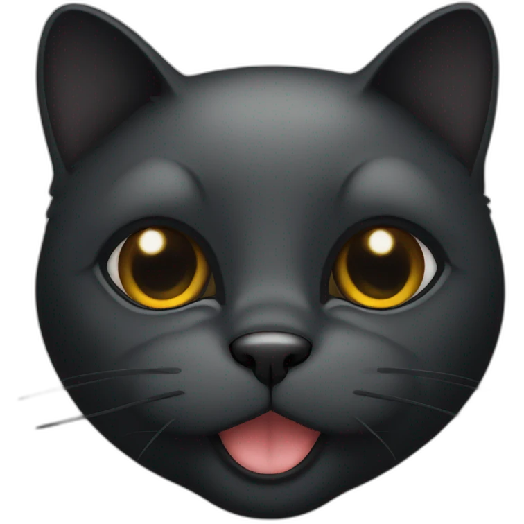 black cat face emoji