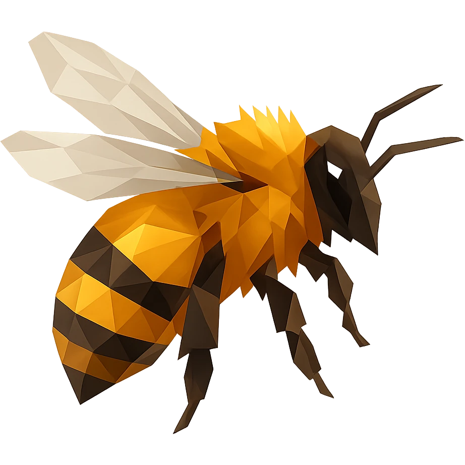 fluffy bee emoji