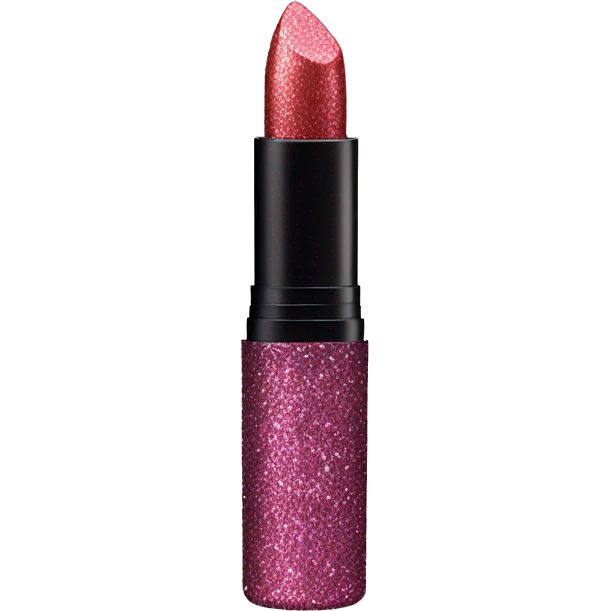 Lipstick with glittery case  emoji