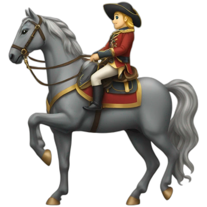 Cheval sur dauphin emoji