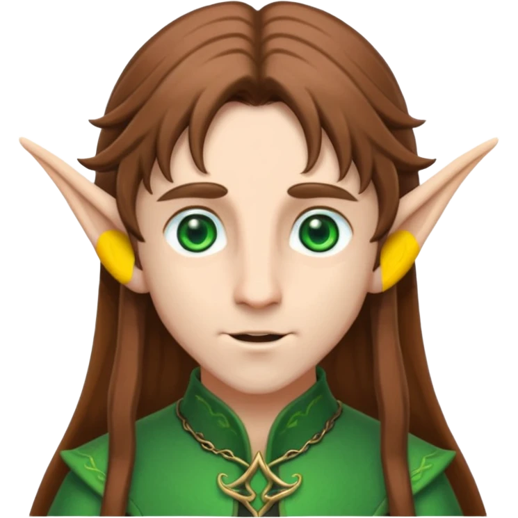 male elf with long ears emoji