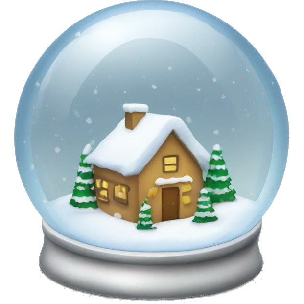 Christmas snowglobe emoji
