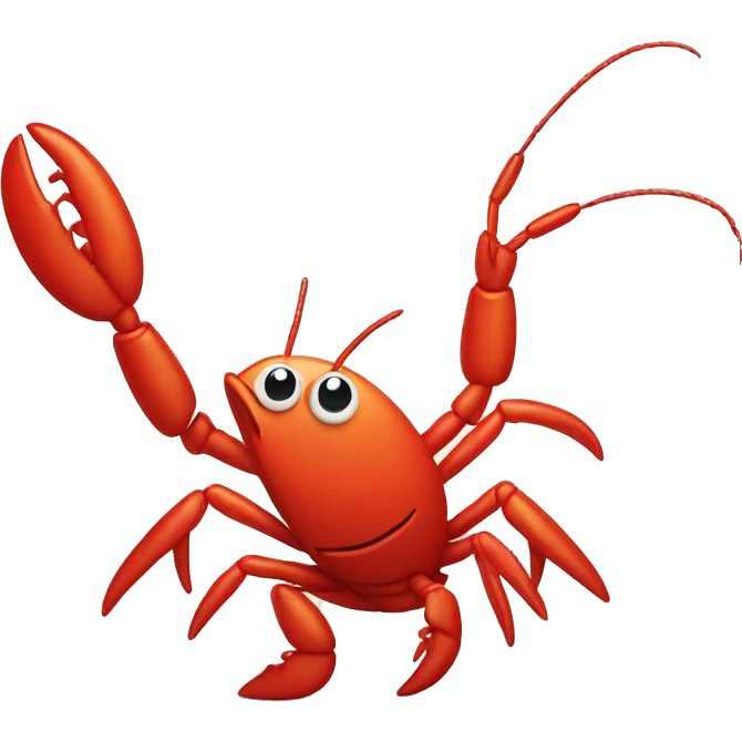 Dancing lobster  emoji