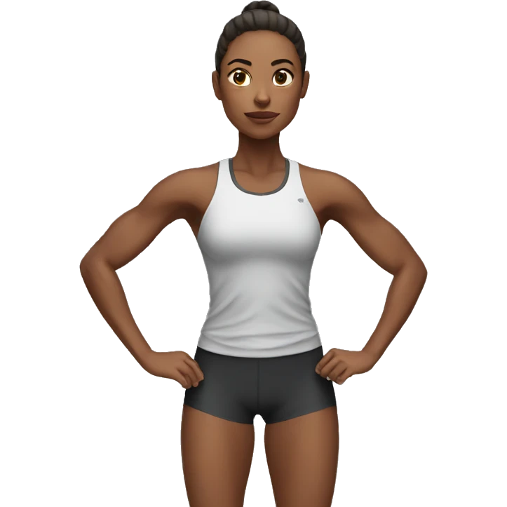 hard training woman emoji