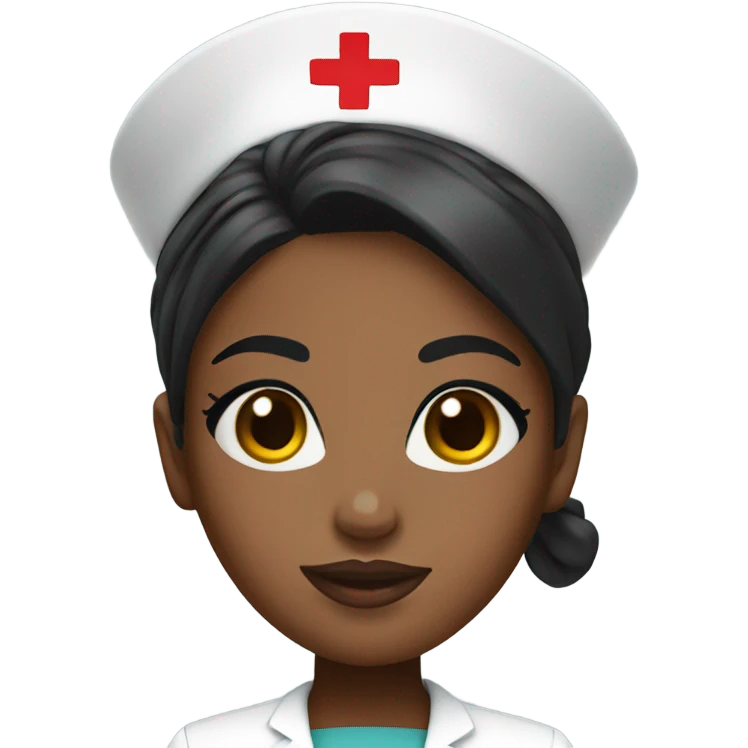 Black Bratz as a nurse emoji