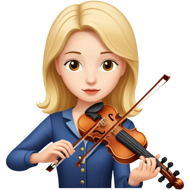 a girl playing violin  emoji