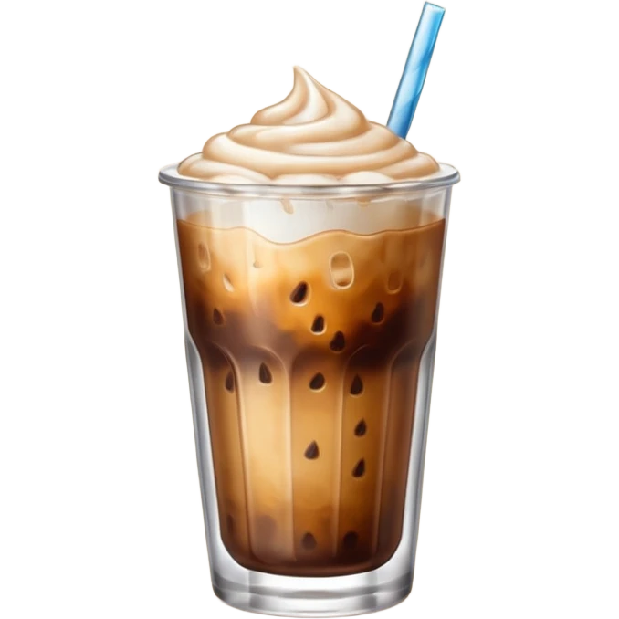 Iced coffee light  emoji