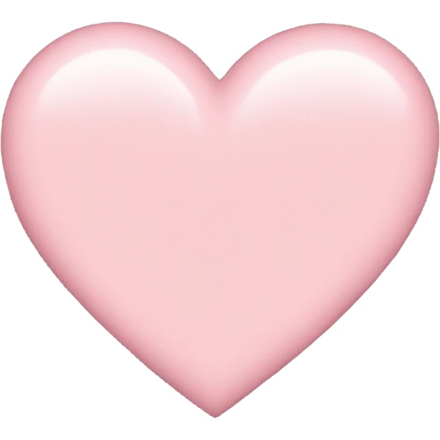 Pastel pink heart emoji