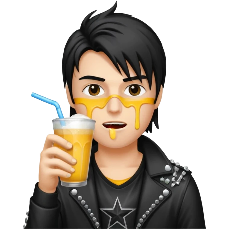 circus Rockstar drinking colddrink   emoji