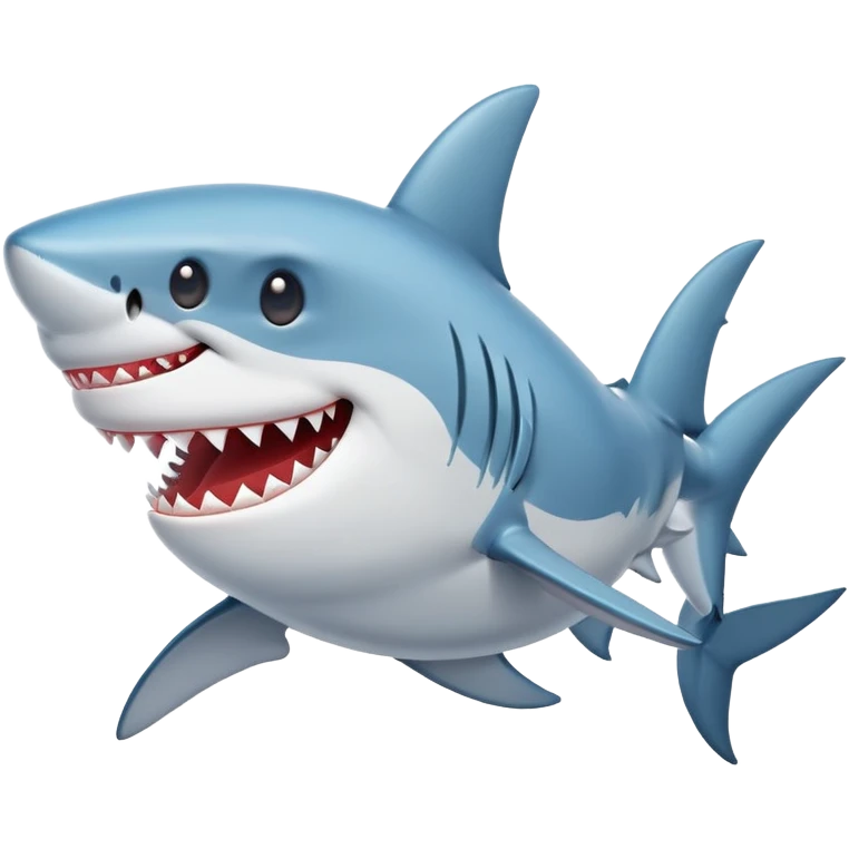 shark with a bow emoji
